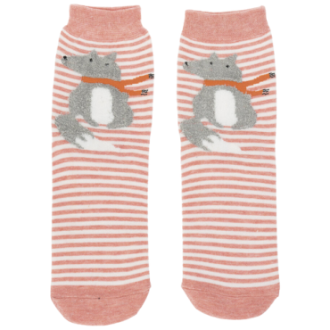 Носки Kawaii Factory Лиса, размер 36-38, серый