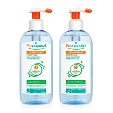 Puressentiel Набор: Очищающий Антибактериальный гель 3 эфирных масла, 250 мл (Puressentiel, Очищение)