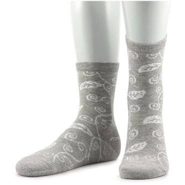 Женские носки из микромодала и хлопка Grinston socks светло-серые, размер 25