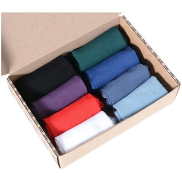 Набор женских носков из мерсеризованного хлопка, 8 пар (ТМ Grinston socks) микс, размер 23