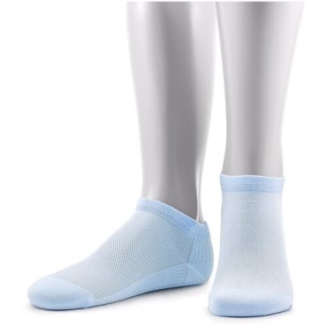 Женские короткие носки из микромодала Grinston socks голубые, размер 23