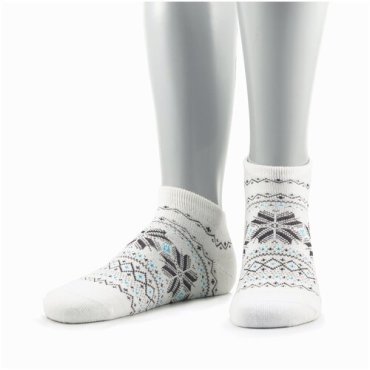 Женские носки из полушерсти Grinston socks белые, размер 25
