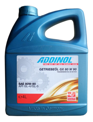 Трансмиссионное масло ADDINOL 80w90 4л