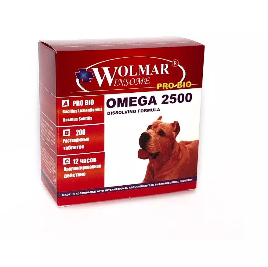 Комплекс для собак всех возрастов Wolmar Winsome Pro Bio Omega, 200 таб
