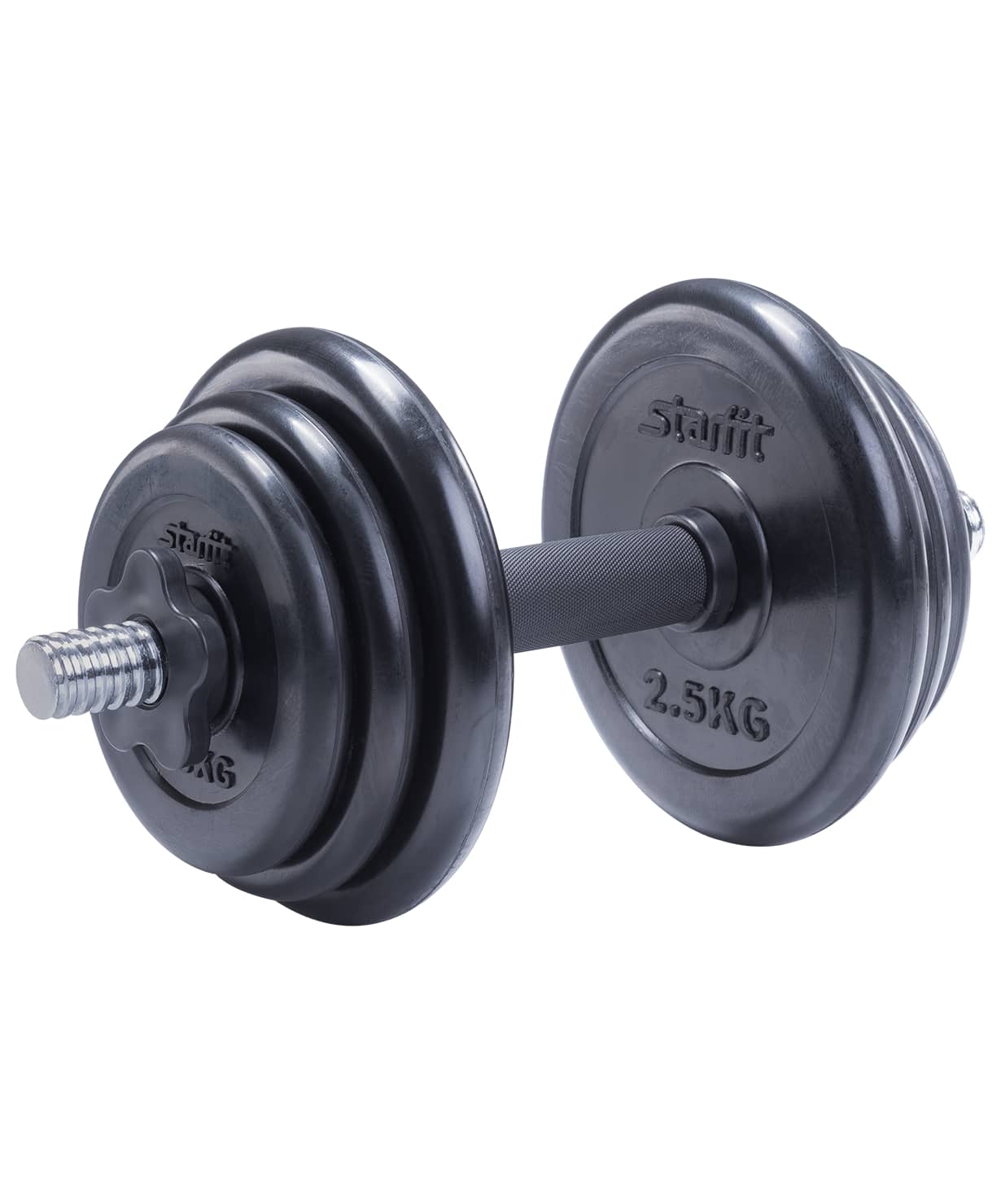 Гантель разборная обрезиненная в коробке STARFIT DB-712 10 кг