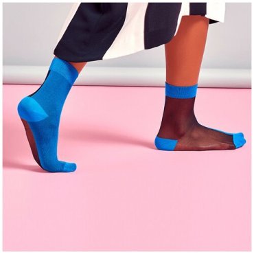 Носки для девушек Hysteria Filippa Nylon Ankle - Blue/Black 36-41