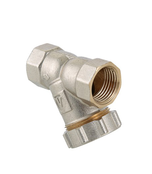 Фильтр косой VALTEC (VT.193.N.04) 1/2 ВР(г) x 1/2 ВР(г) с заглушкой