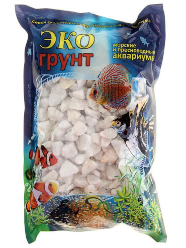 Грунт для аквариума ЭКОгрунт мраморная крошка, 7-1019 7кг