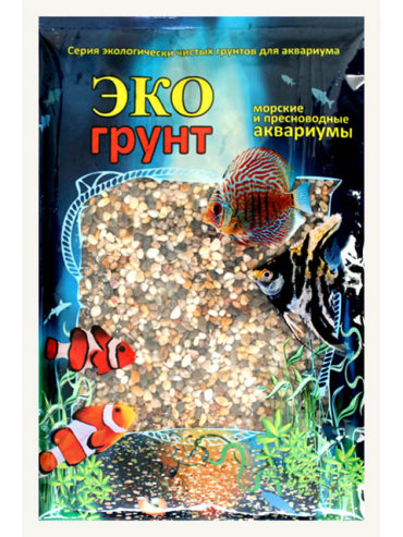 Грунт для аквариума ЭКОгрунт галька, 7-1013 7кг