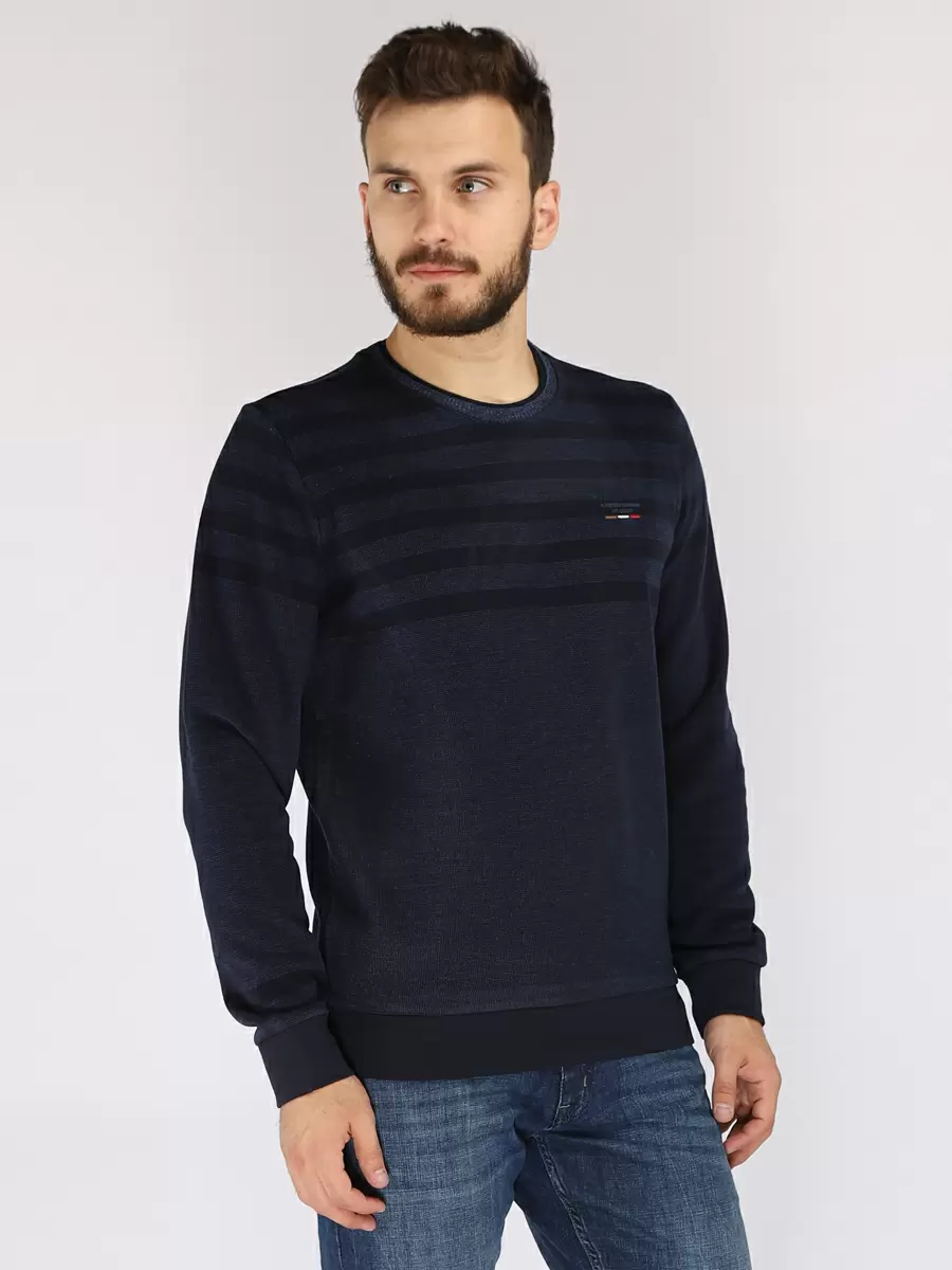 Свитшот мужской A passion play 172TRXT0090 синий 4XL