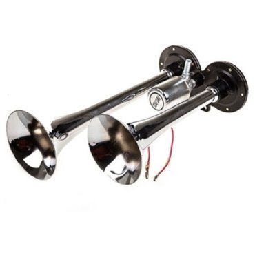 Сигнал звуковой 2 рожка воздушный Skyway 019 NAUTILUS L=290/220мм 12/24V 120 dB, 10А 4538654
