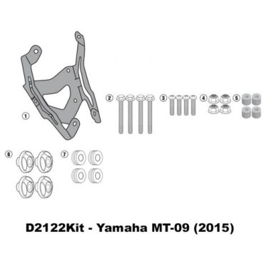 Стекло ветровое Yamaha MT-09 Tracer (15-17) Givi White (2122DT)