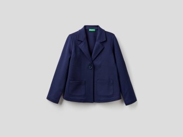 Пиджак для девочек Benetton цв. синий р.170