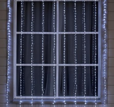 Luazon Lighting Гирлянда Водопад прозрачная нить 2х3 м