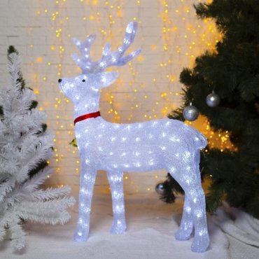 Luazon Lighting Фигура Олень голова влево 100 см
