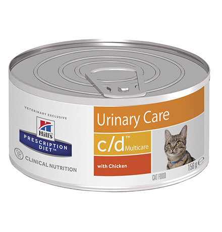 Hills Prescription Diet Feline cd Multicare Urinary Care Chicken / Лечебные консервы Хиллс для кошек при МКБ Курица (цена за упаковку)