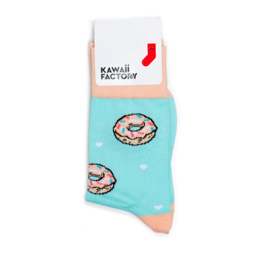 Носки Kawaii Factory Ponchiki голубые 35-39