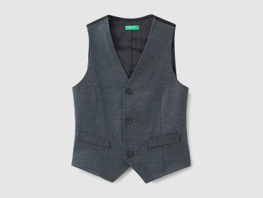 Жилет для мальчиков Benetton цв. серый р.146