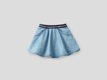 Юбка для девочек Benetton цв. голубой р.86