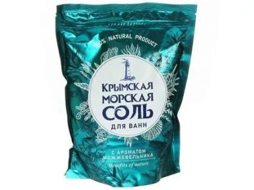 Соль для ванн крымская морская 1.1 кг можжевельник