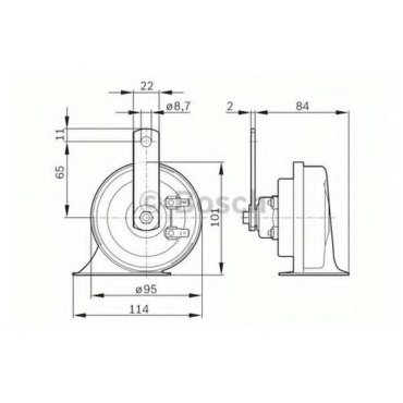 Звуковой сигнал Bosch 0986AH0507