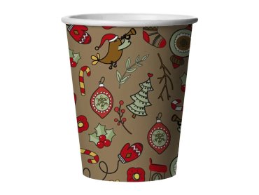 Одноразовые стаканы Gratias Merry Christmas 250ml 6шт 4095155