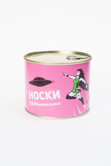 Носки Kawaii Factory в банке ПАРАнормальные цв. белый р.36-39 RU