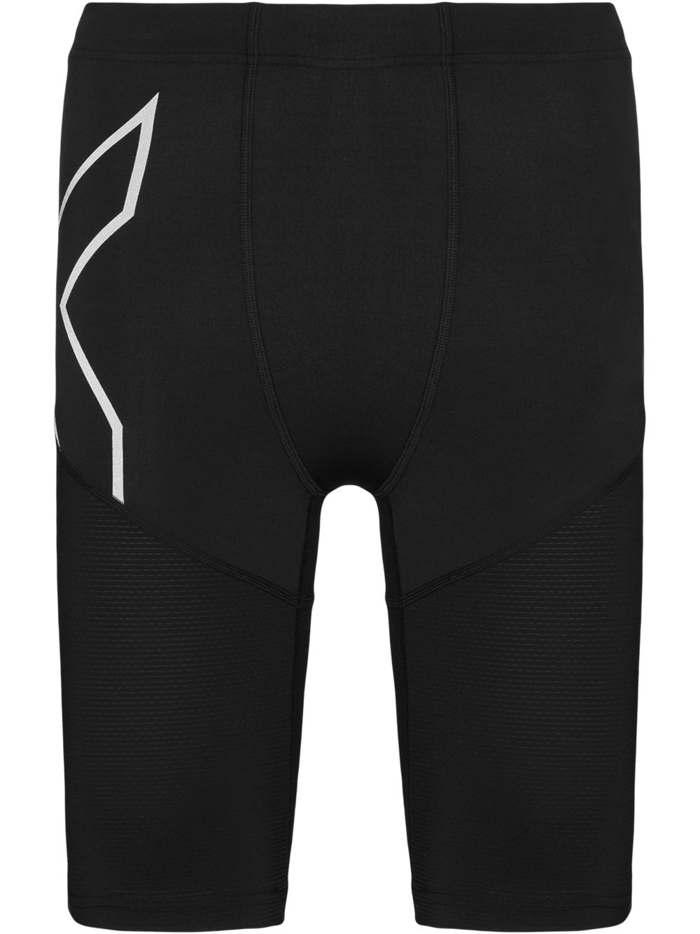 2XU 2XU AEROVENT COMP SHRTS BLK SLVR