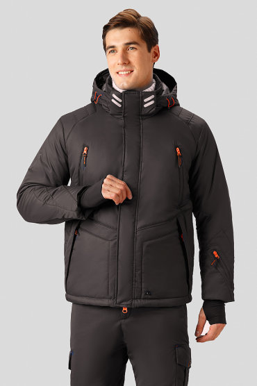 Зимняя куртка мужская Finn Flare W18-22030 черная 3XL