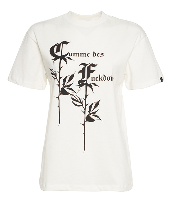 футболка COMME des FUCKDOWN CDFD1576 s белый+черный