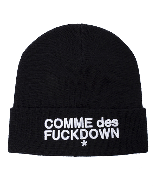 шапка-бини COMME des FUCKDOWN CDFA570 UNI черный+белый