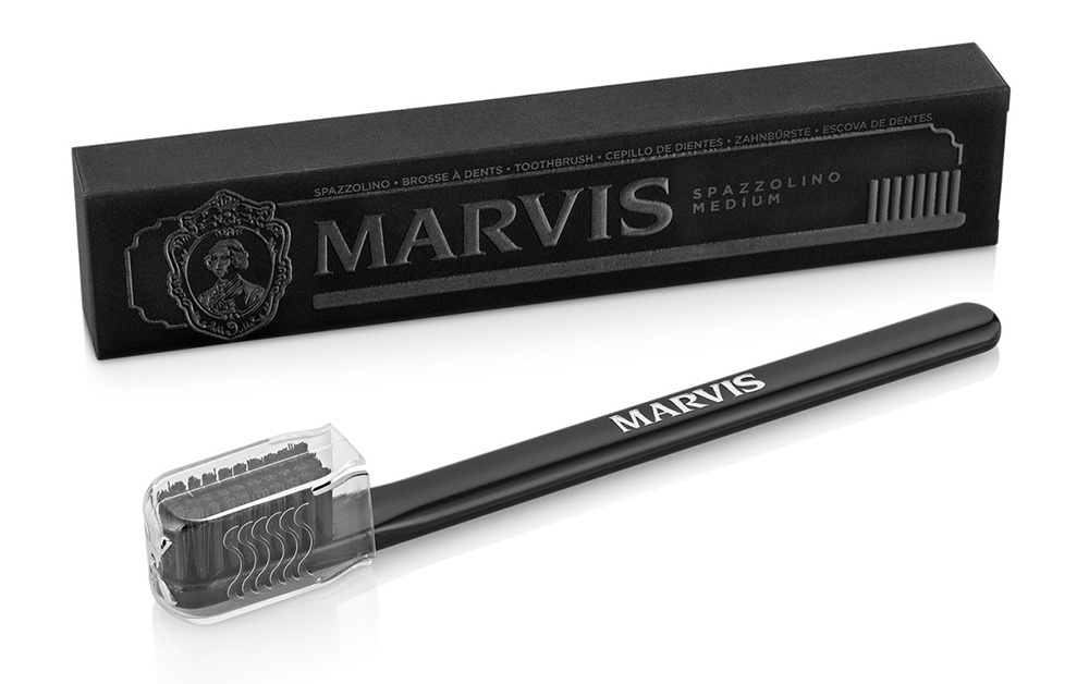 Marvis Зубная щетка c нейлоновой щетиной средней жесткости, 1 шт (Marvis, Зубные щетки)