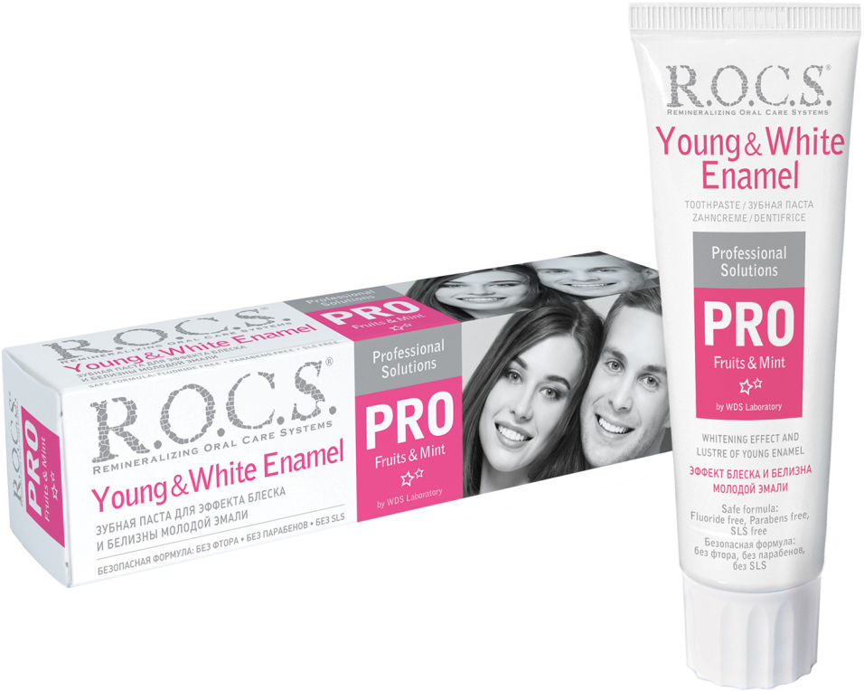 Зубная паста R.O.C.S. Pro Young & White Enamel 135г
