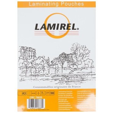 Пленка для ламинирования Fellowes Lamirel A3 75мкм (100шт) (la-78655)