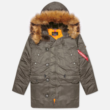 Парка мужская Alpha Industries MJN31210C1-025 серая XL