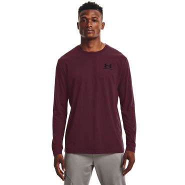 Лонгслив Under Armour Ua Sportstyle Left Chest Ls цв.фиолетовый 3XL
