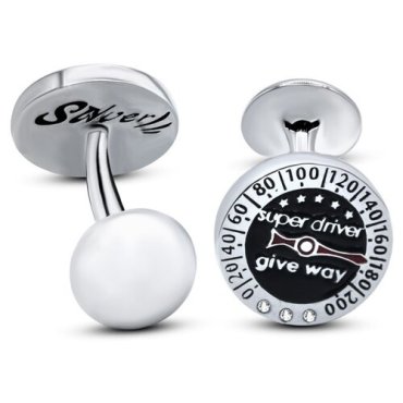 Silver WINGS Запонки из серебра, эмаль, куб.цирконий 29u001s-148