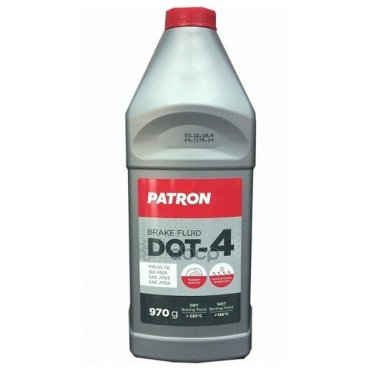 Жидкость Тормозная 970г (849мл) Dot-4 Для Авто C Abs/Esp/Asr/Dsc, Fmvs PATRON арт. PBF401