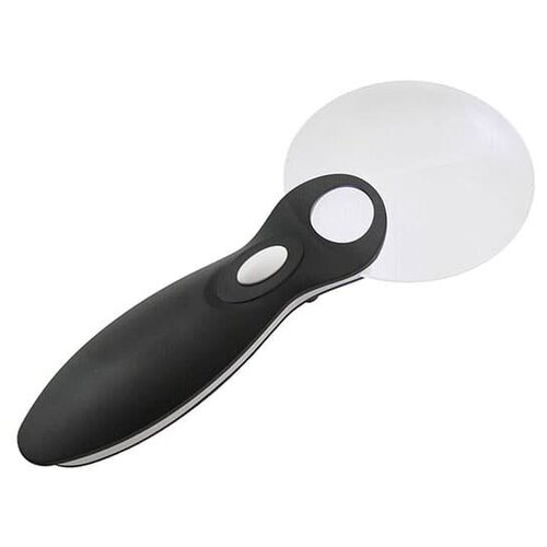 Лупа с ручкой и подсветкой Veber G-288-090, 3x-6x, 90 мм