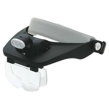 Лупа налобная с подсветкой Veber 81001-3Led, 1,2x-3,5x