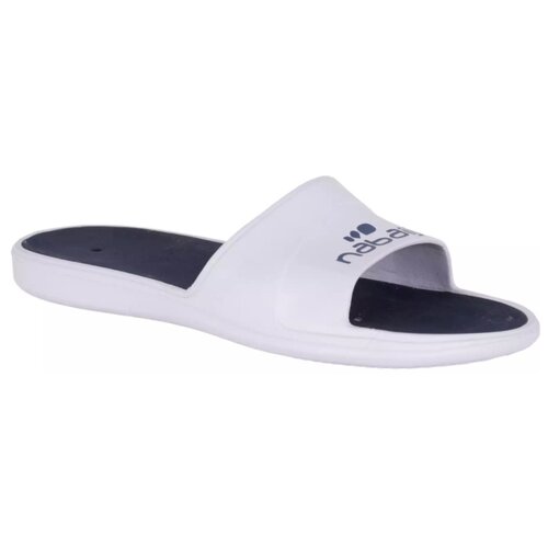 Шлепанцы Decathlon Slap 500, размер 42/43EU, белый/синий