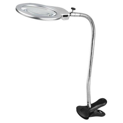 Лупа настольная Kromatech MG15122-1C 2x/5x-130mm с подсветкой 2 LED 23149s108