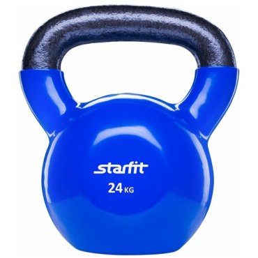 Гиря виниловая Starfit DB-401 темно- синяя 24 кг