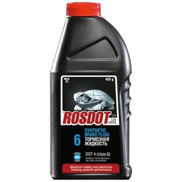 Тормозная жидкость RosDot ТС DOT 4, 430140001, 455 г