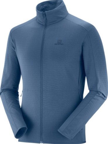 Толстовка мужская Salomon Outrack Fz Mid M синяя XXL INT