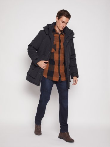 Куртка мужская Zolla 011345102134 черная 3XL