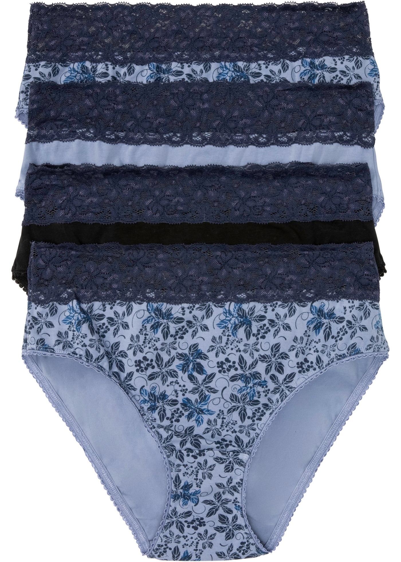 Трусы макси с кружевом (4 шт.) bonprix