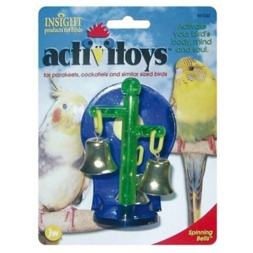 J. W. Игрушка для птиц - Крутящиеся колокольчики, пластик, Sprinning Bells Toy for birds