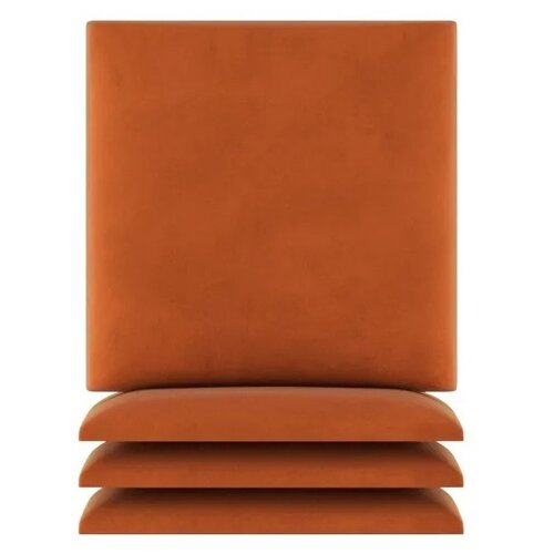 Панель ПВХ стеновая Tartilla Velour 30 х 30 см (9 шт.) orange