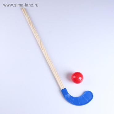 Клюшка с мячом (набор) ,77 см, d-7 см , микс